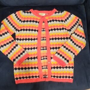 Crazy 8 Colorful Chevron Cardigan Sz 5T